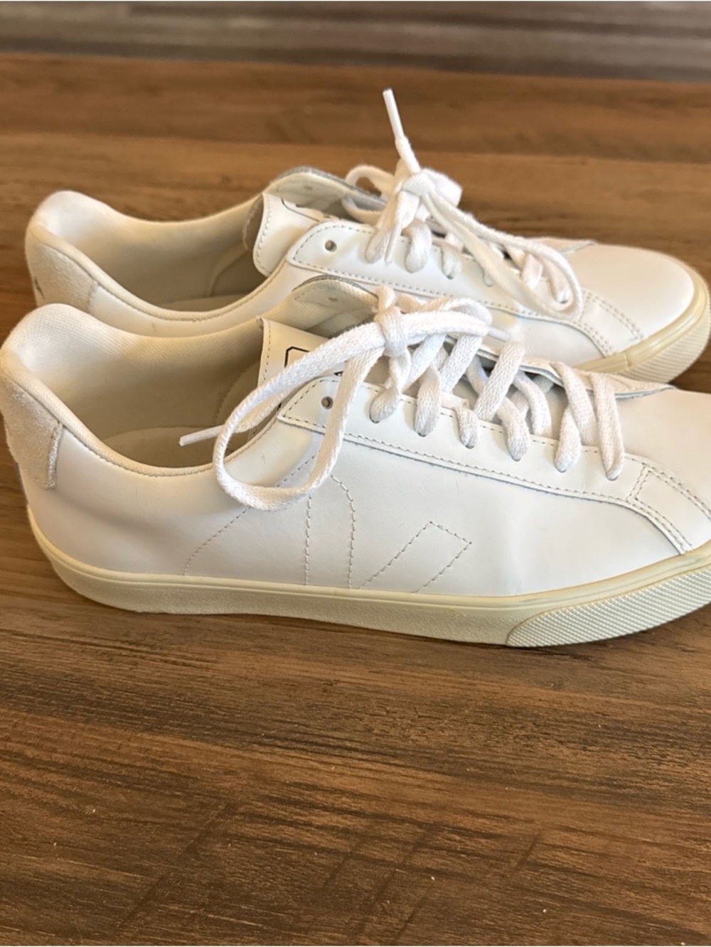Veja White Leather Sneakers Size 10